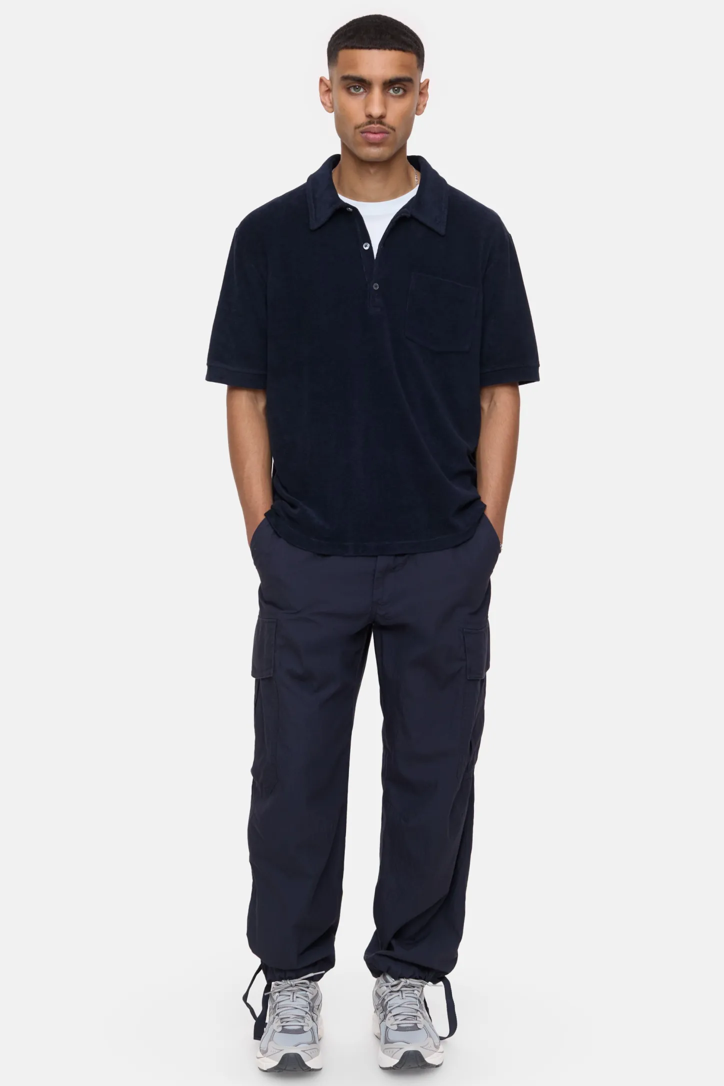 CLOSED T-Shirts>Overhemd Met Polokraag Donkere Nacht