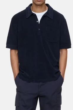 CLOSED T-Shirts>Overhemd Met Polokraag Donkere Nacht