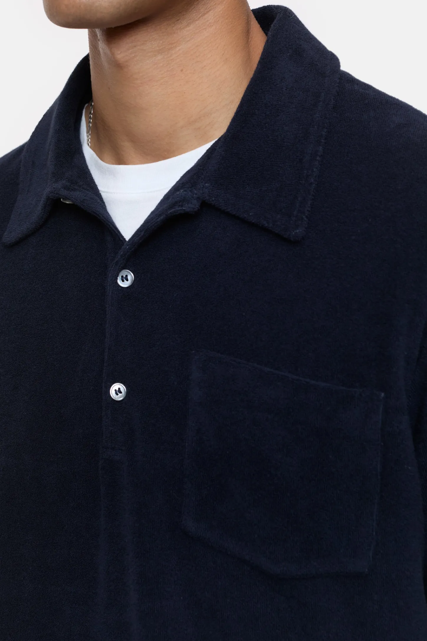 CLOSED T-Shirts>Overhemd Met Polokraag Donkere Nacht