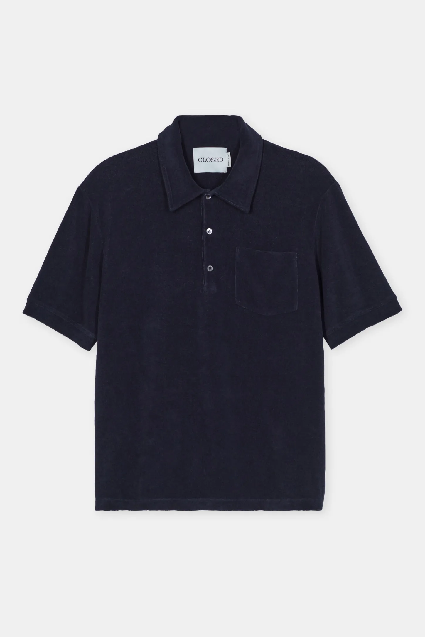 CLOSED T-Shirts>Overhemd Met Polokraag Donkere Nacht