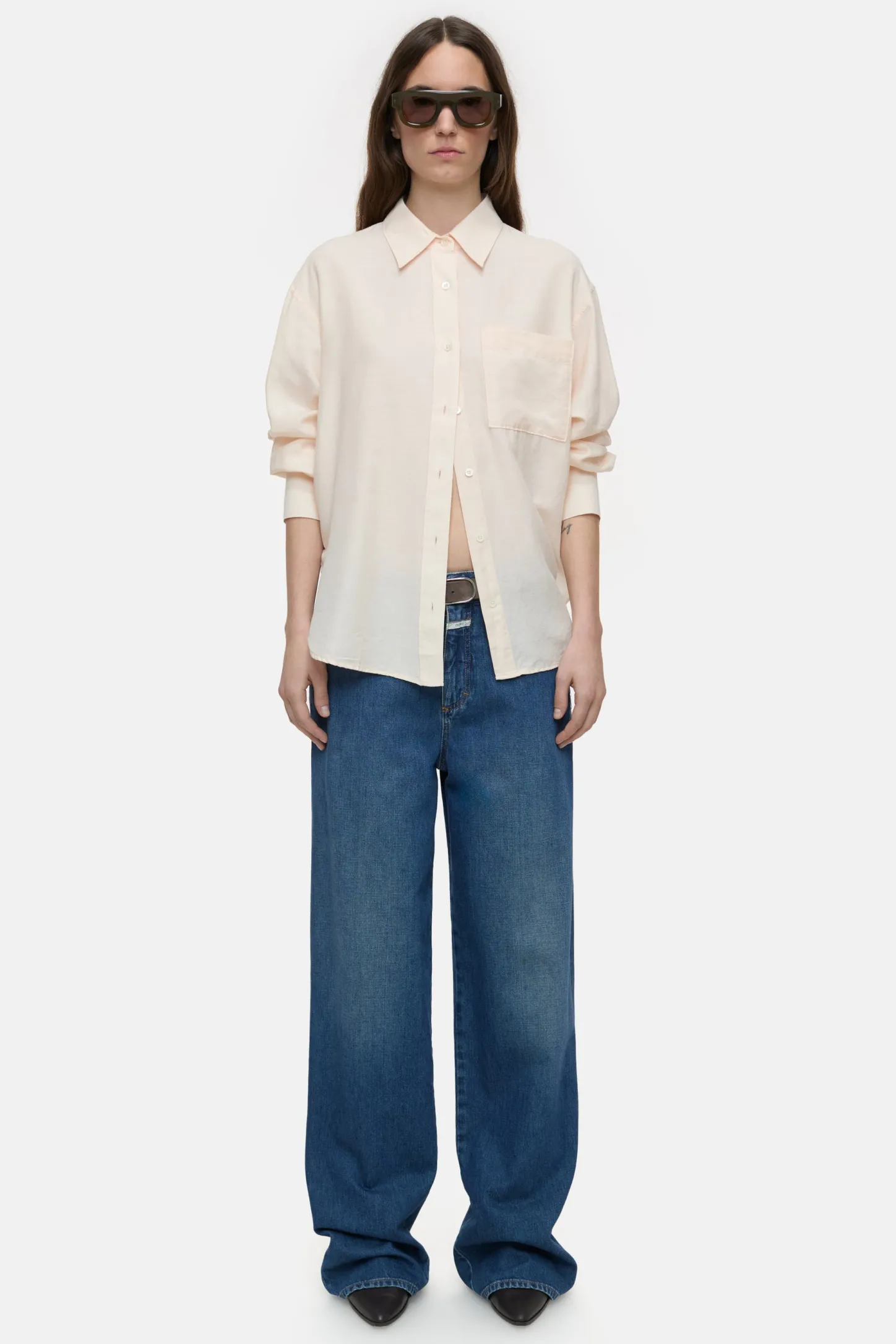 CLOSED Overhemden En Blouses>Overhemd Ontmoette Kasjmier Roze Tint