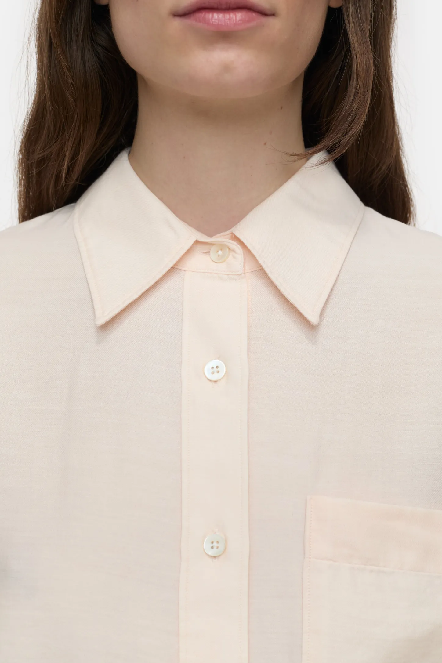 CLOSED Overhemden En Blouses>Overhemd Ontmoette Kasjmier Roze Tint