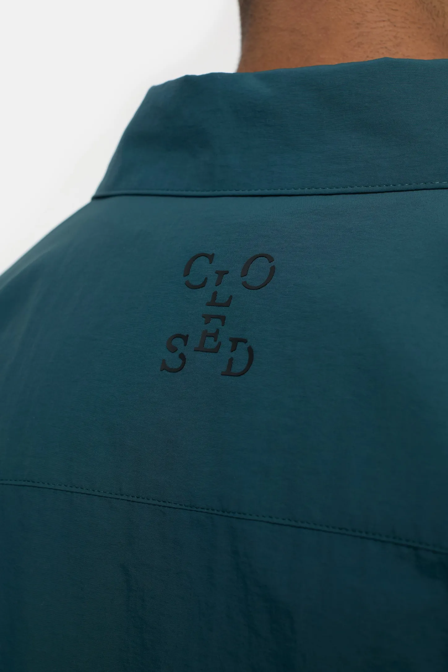 CLOSED Jassen En Jassen>Overshirt Van Nylon Middernacht Meer