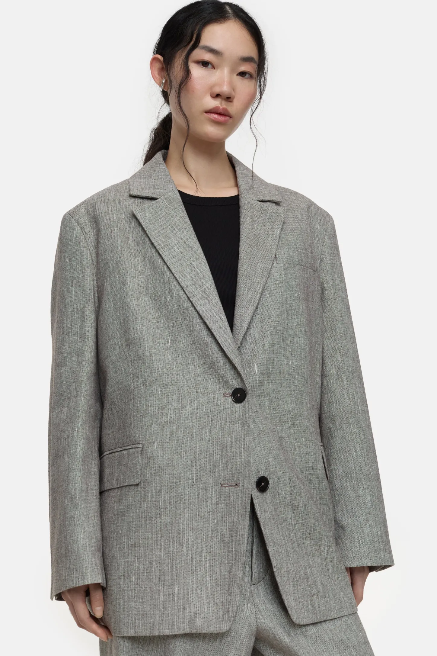 CLOSED Blazers>Oversized Blazer Koude Chocolademelk