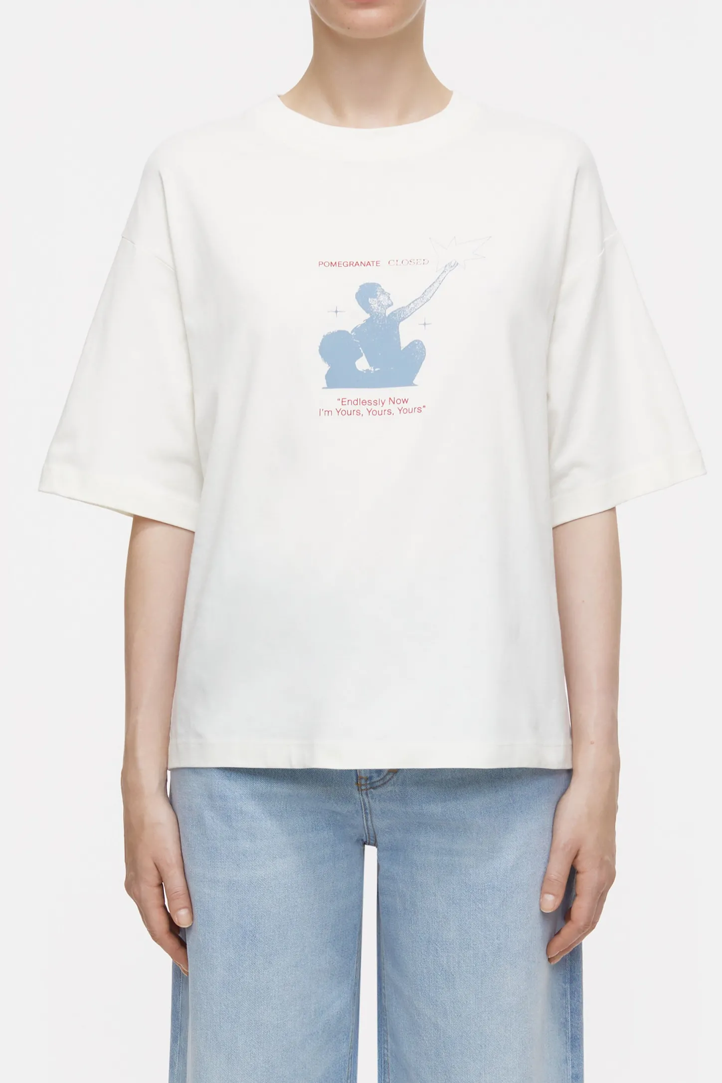 CLOSED T-Shirts>Oversized T-Shirt Ivoor