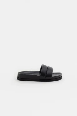 CLOSED Schoenen Leren>Pantoffels Leren Zwart