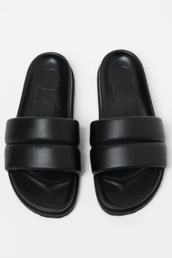 CLOSED Schoenen Leren>Pantoffels Leren Zwart