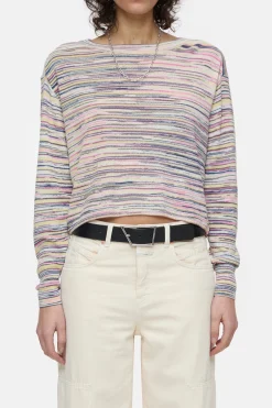 CLOSED Breisels>Pique-Shirt Met Lange Mouwen Veelkleurig