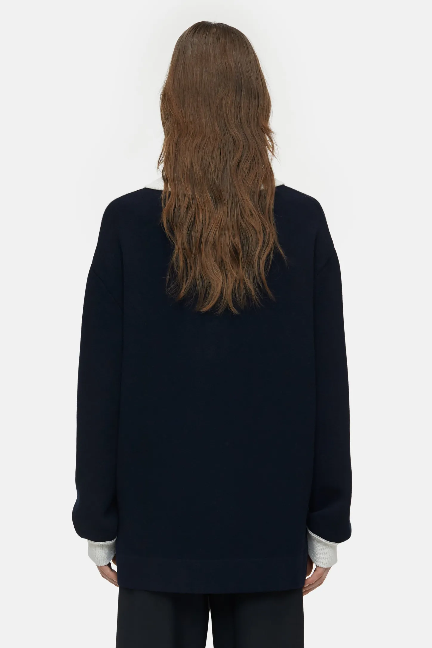 CLOSED Breisels>Poloshirt In Tweekleurige Look Donkere Nacht