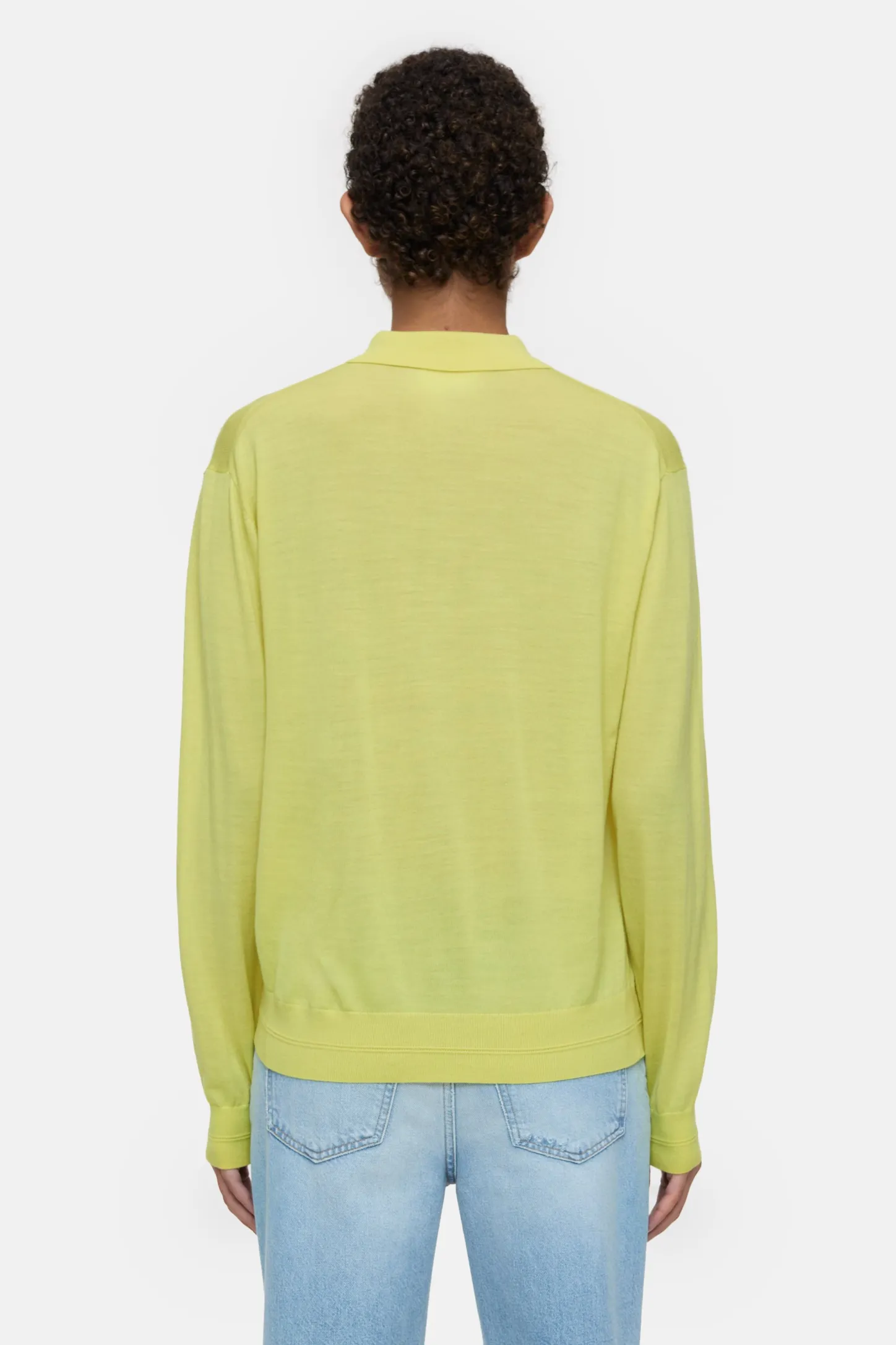 CLOSED Breisels>Poloshirt Van Biologische Wol Primair Geel