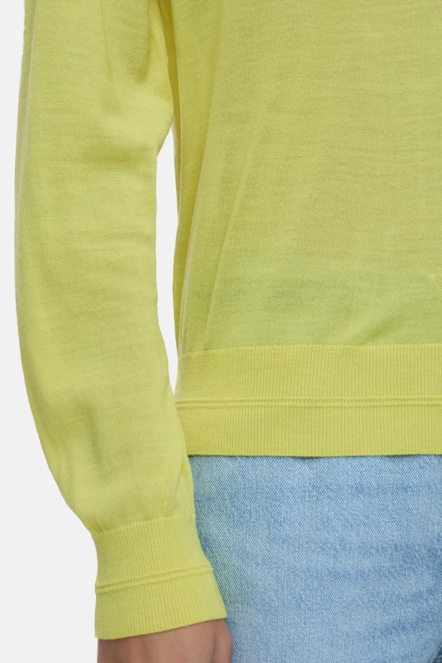 CLOSED Breisels>Poloshirt Van Biologische Wol Primair Geel