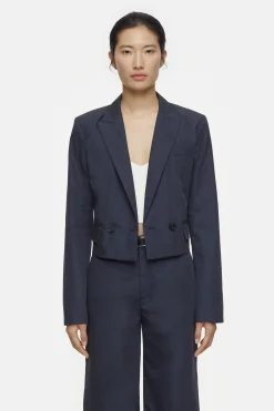 CLOSED Blazers>Poplin Blazer Blauwe Ruimte