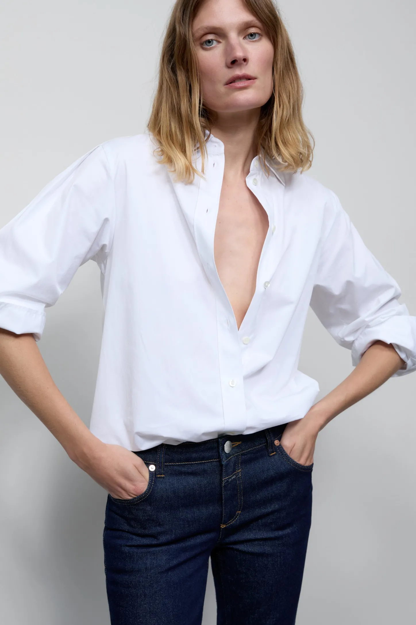 CLOSED Overhemden En Blouses>Poplin Blouse Verstand