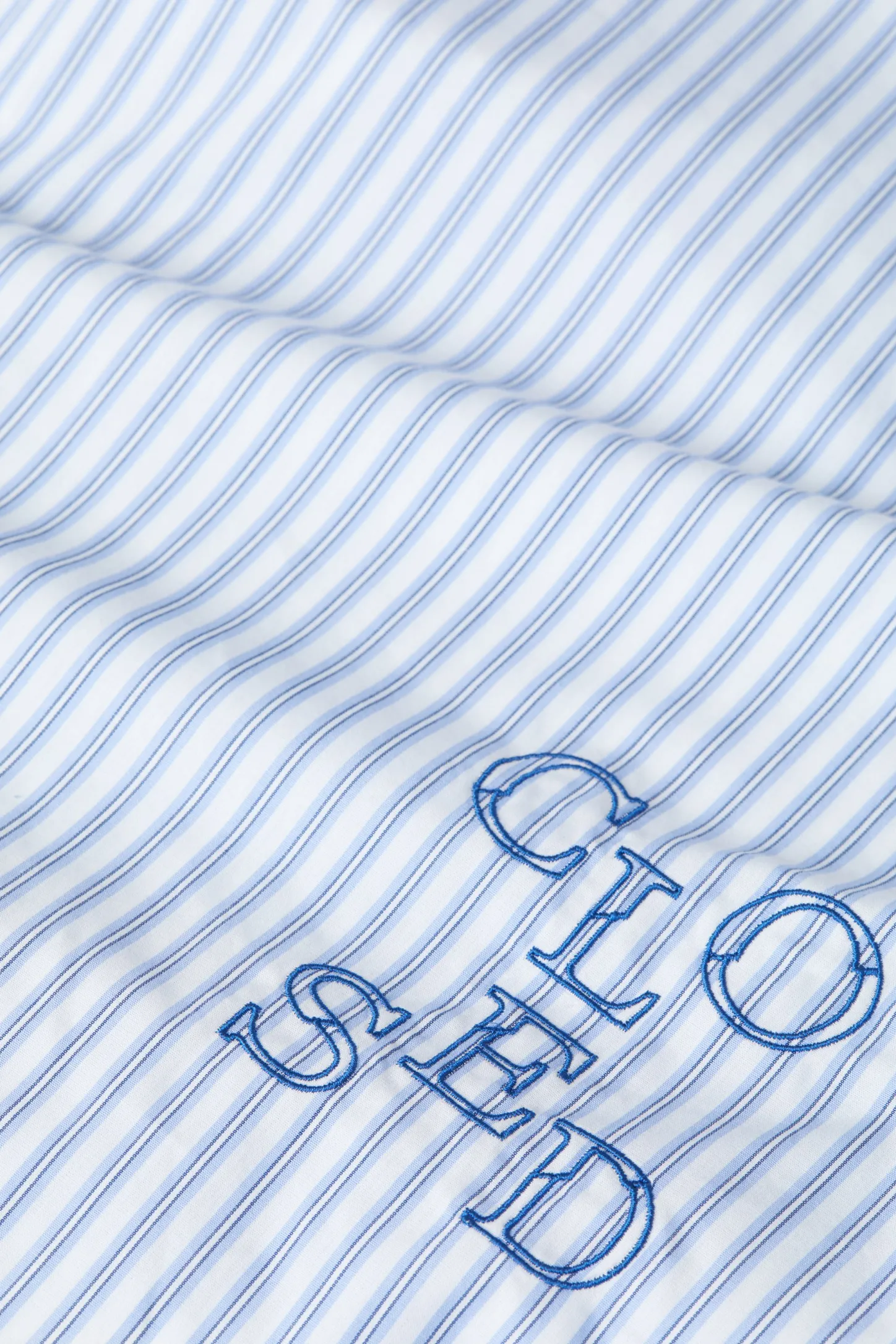 CLOSED Overhemden En Blouses>Poplin Overhemd Blauwe Horizon