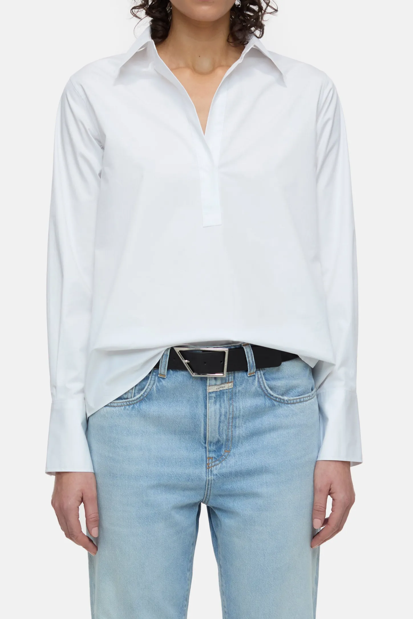 CLOSED Overhemden En Blouses>Poplin Tuniekblouse Verstand