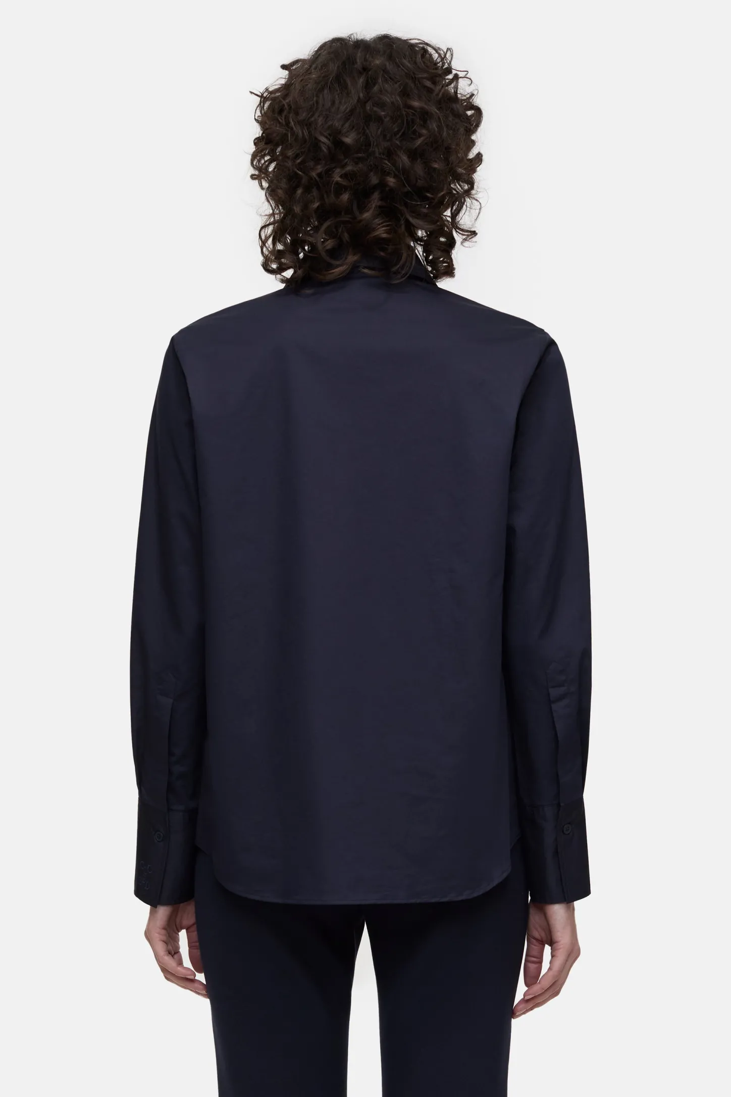 CLOSED Overhemden En Blouses>Poplin Tuniekblouse Donkere Nacht