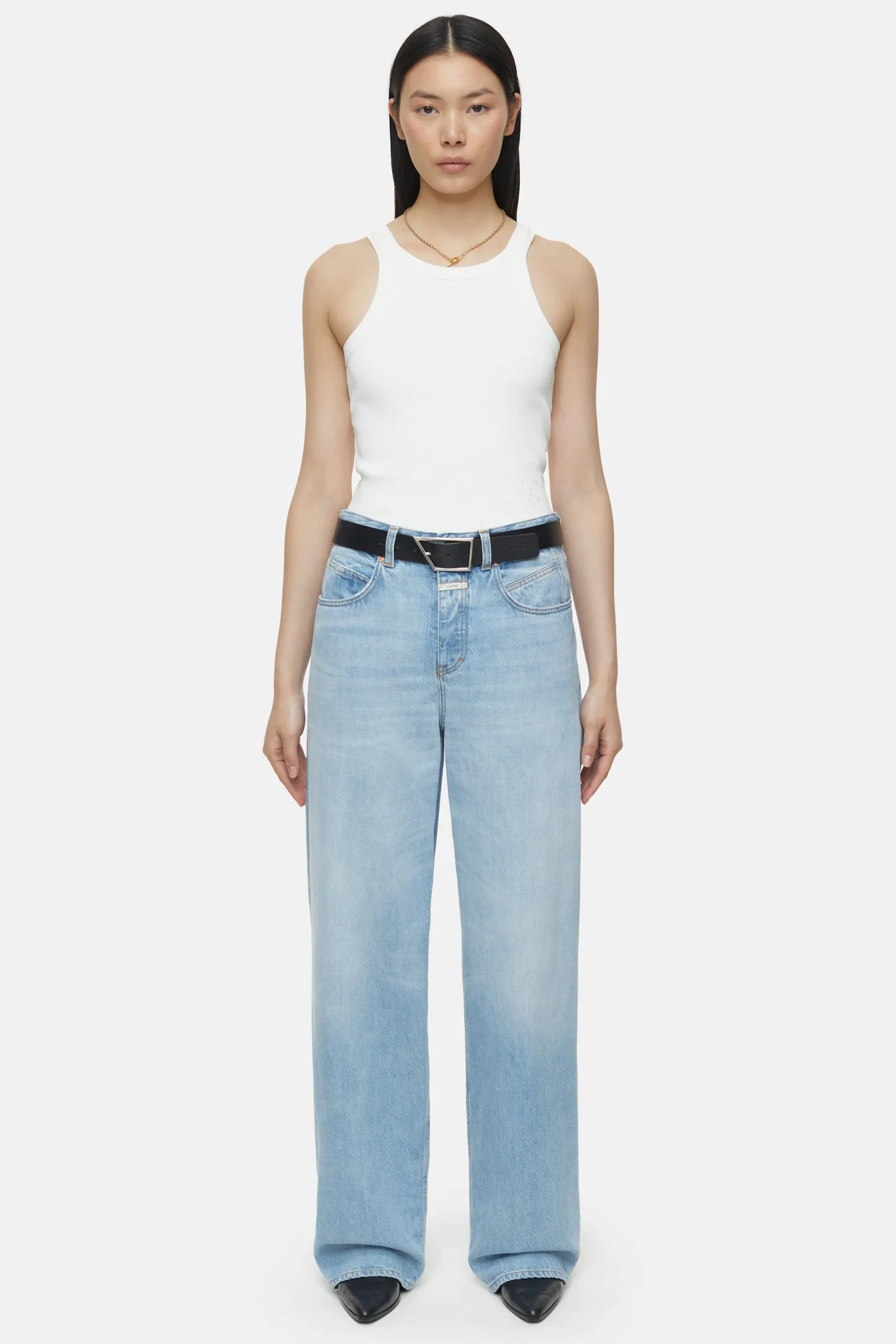 CLOSED T-Shirts>Racer-Top Ivoor