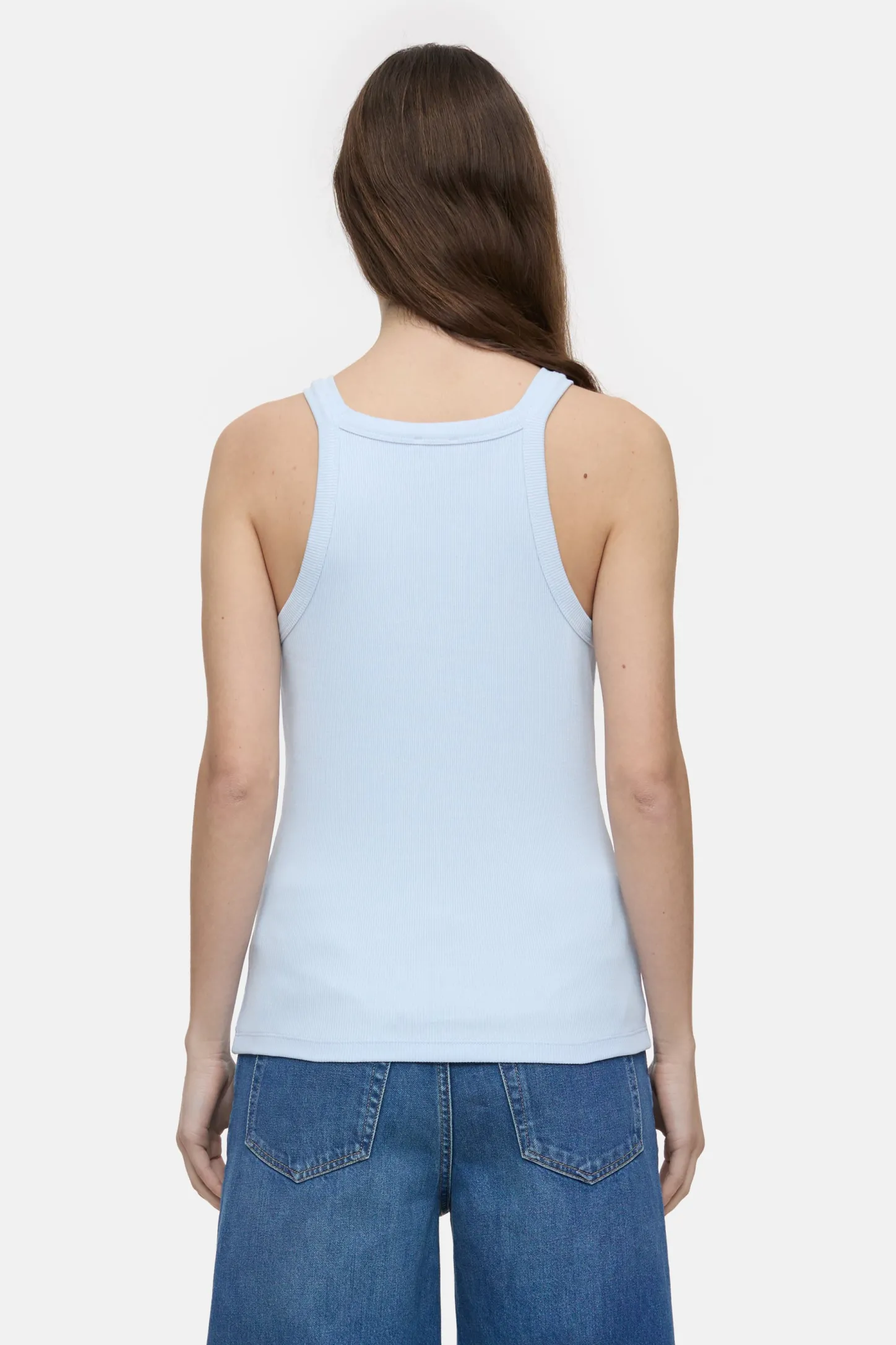 CLOSED T-Shirts>Racer-Top Zacht Blauw