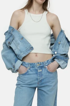 CLOSED T-Shirts>Racer-Top Ivoor
