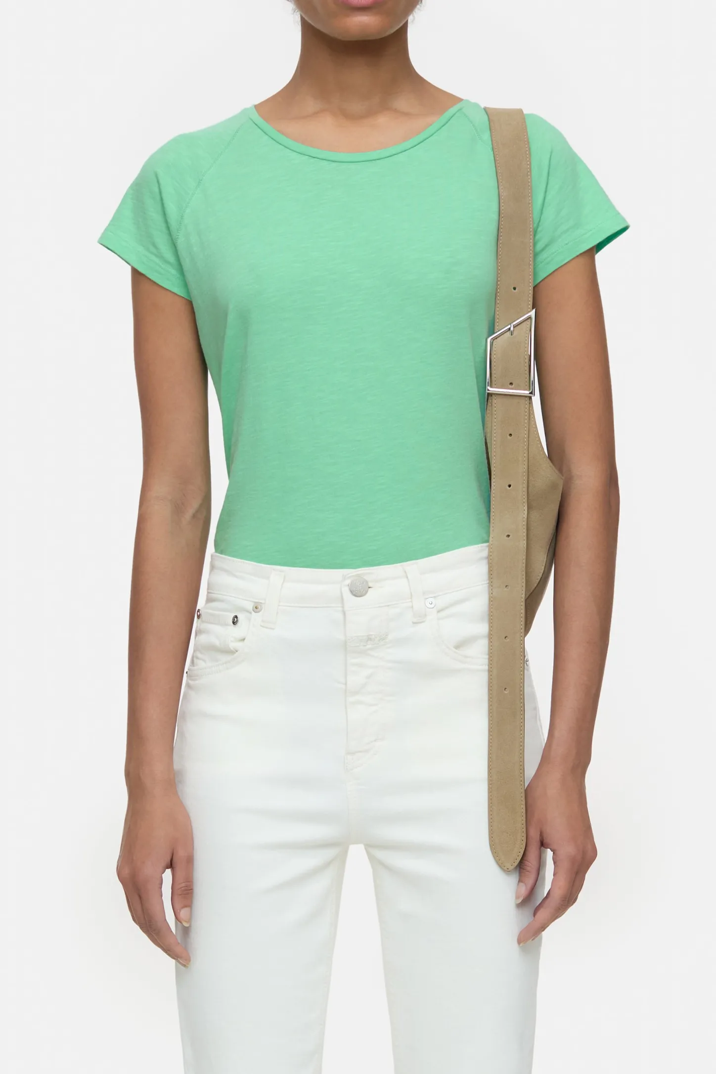 CLOSED T-Shirts>Raglan-T-Shirt Groene Schop