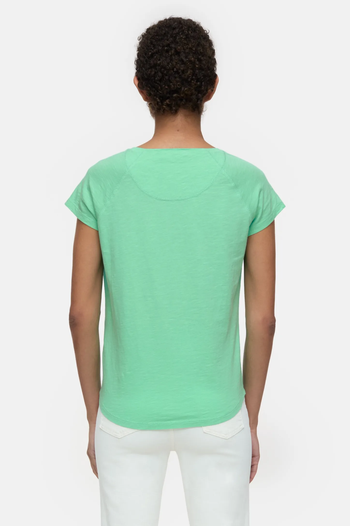 CLOSED T-Shirts>Raglan-T-Shirt Groene Schop