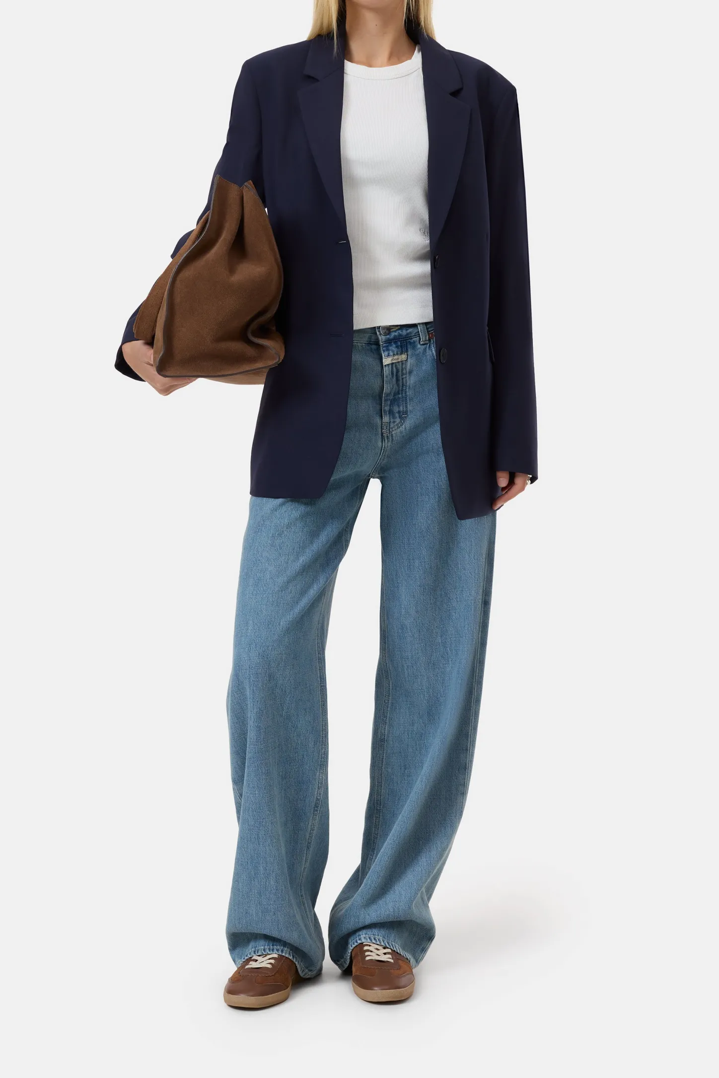 CLOSED Jassen En Jassen>Relaxte Blazer - Stijlnaam Lola Donkere Nacht