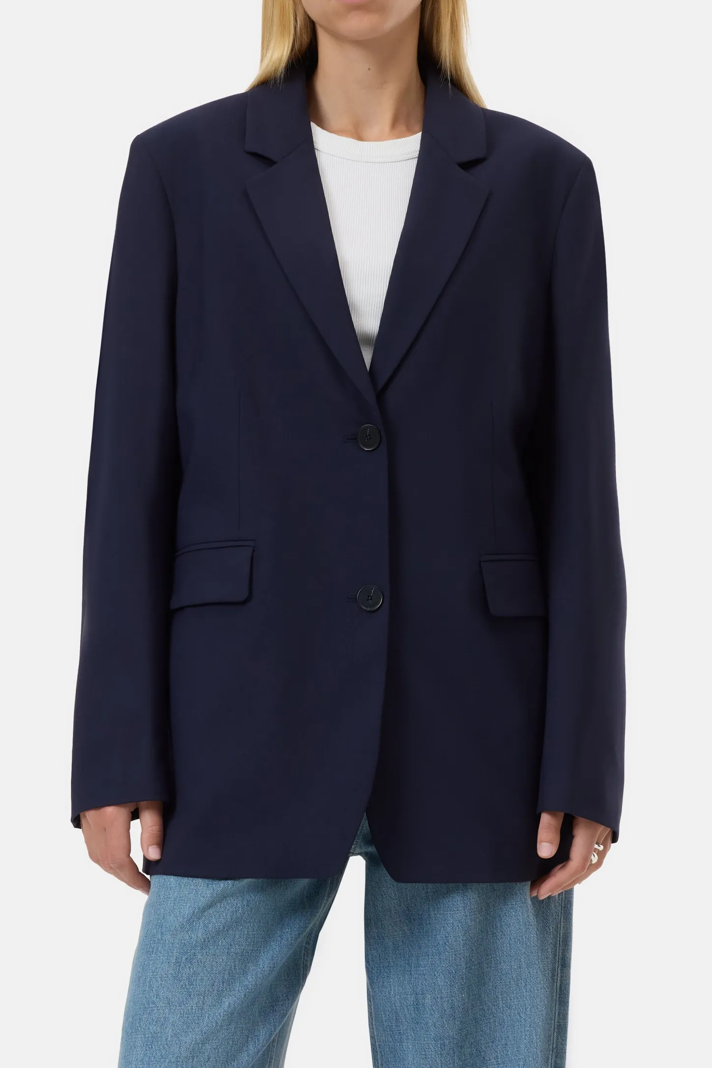 CLOSED Jassen En Jassen>Relaxte Blazer - Stijlnaam Lola Donkere Nacht