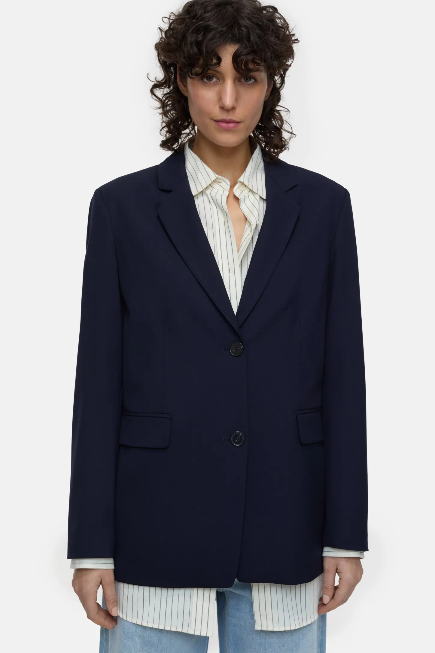 CLOSED Blazers>Relaxte Blazer - Stijlnaam Lola Donkere Nacht