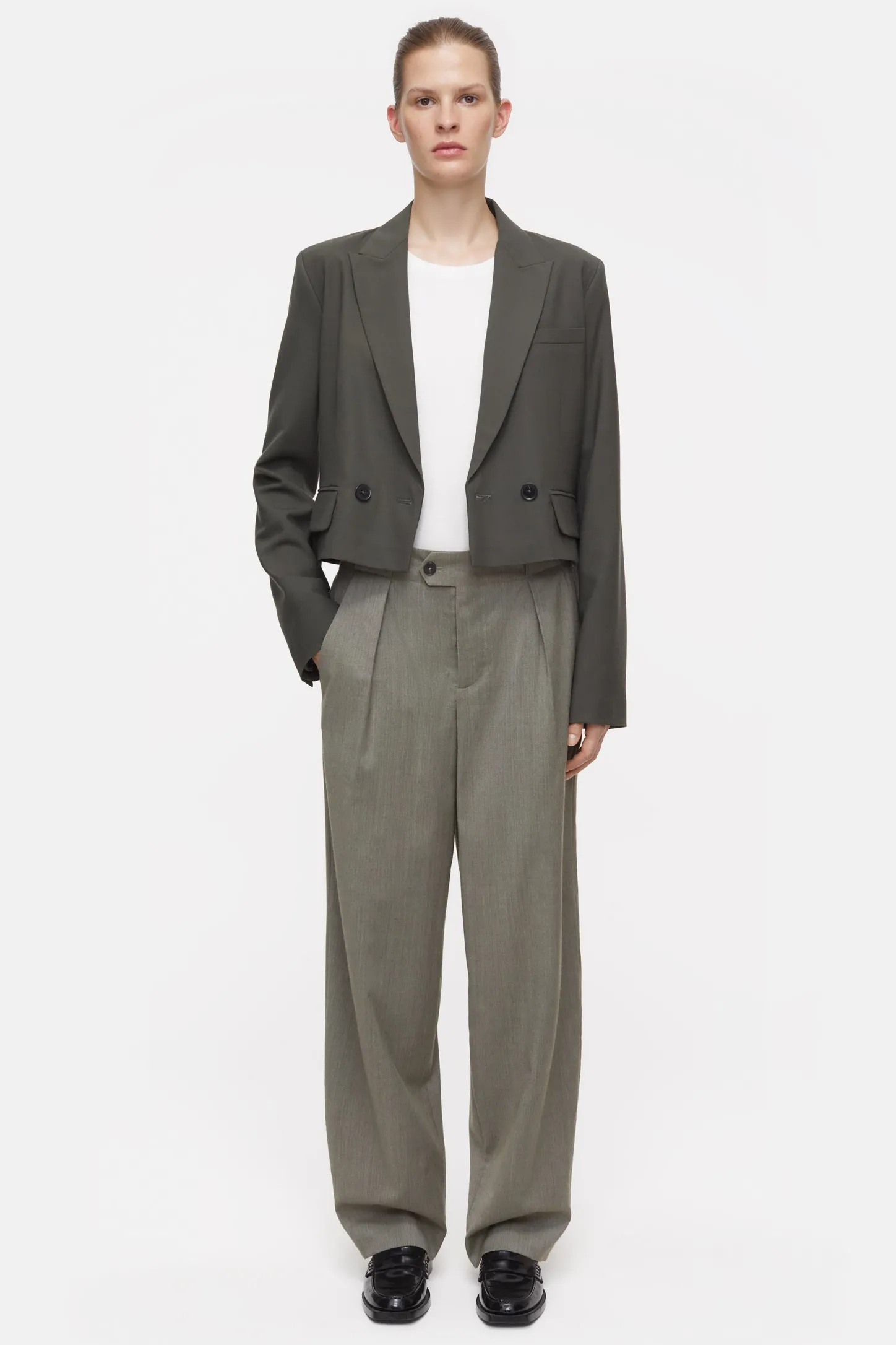 CLOSED Broek>Relaxte Broek - Stijlnaam Mawson Groen Onkruid