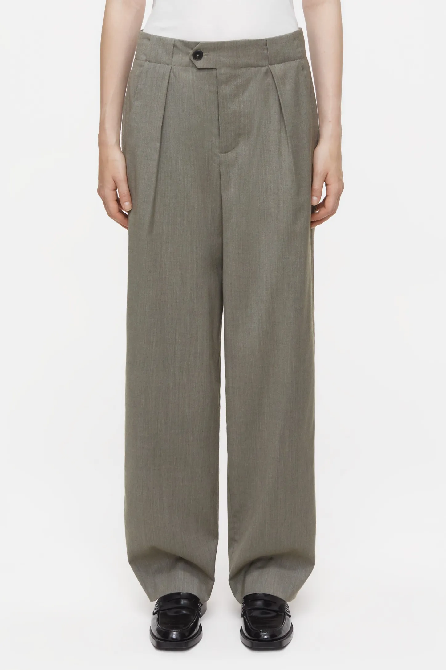 CLOSED Broek>Relaxte Broek - Stijlnaam Mawson Groen Onkruid