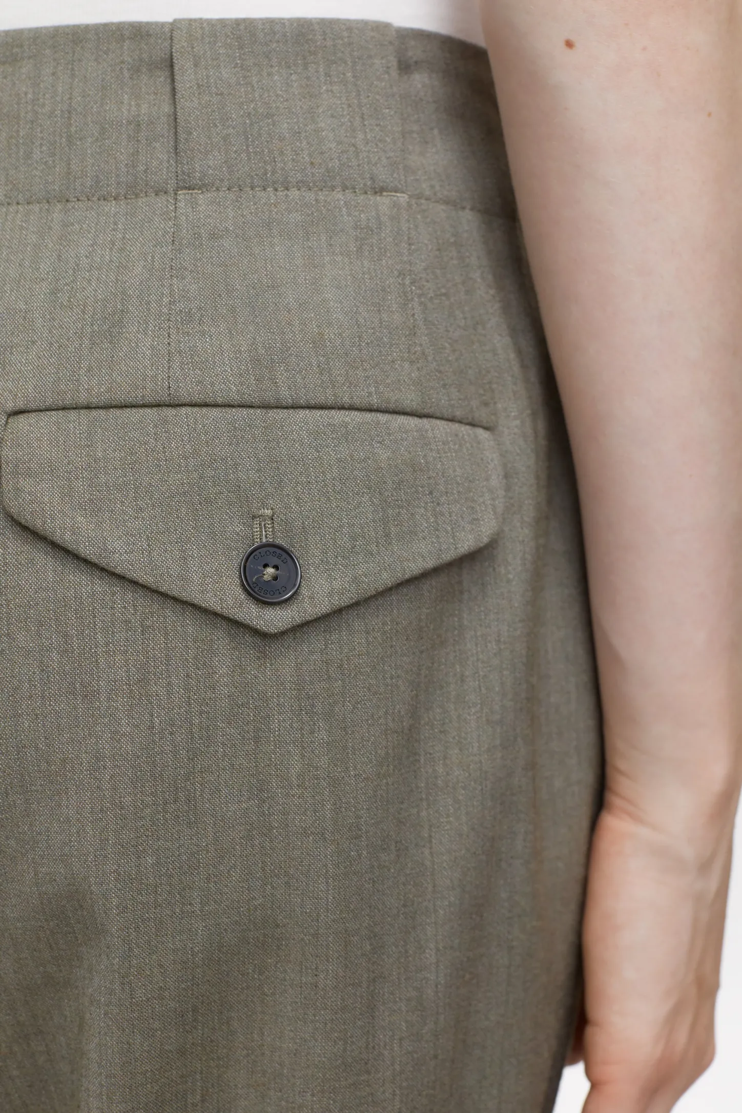 CLOSED Broek>Relaxte Broek - Stijlnaam Mawson Groen Onkruid