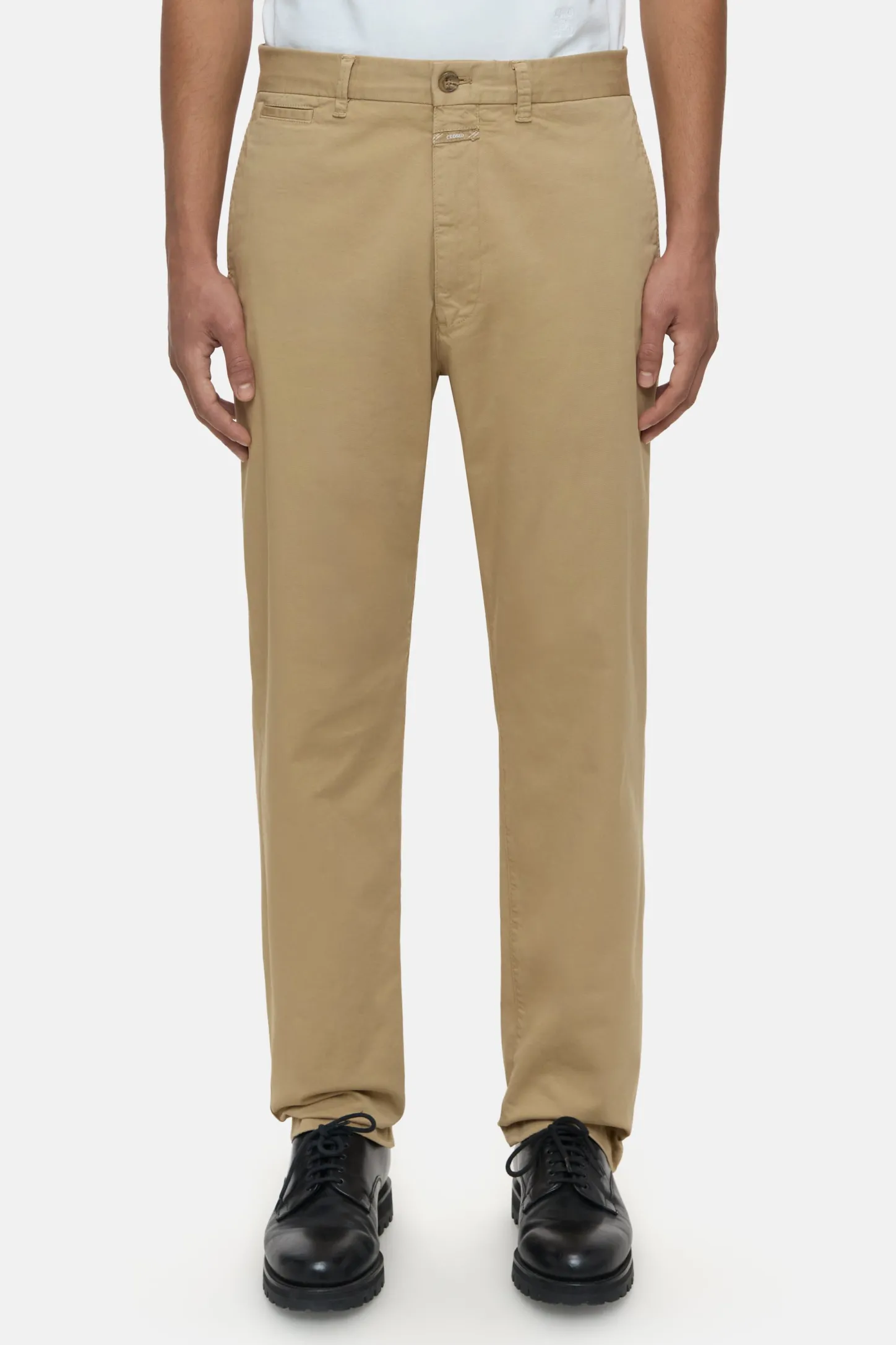 CLOSED Broek>Relaxte Broek - Stijlnaam Tacoma Taps Toelopend Chino Beige