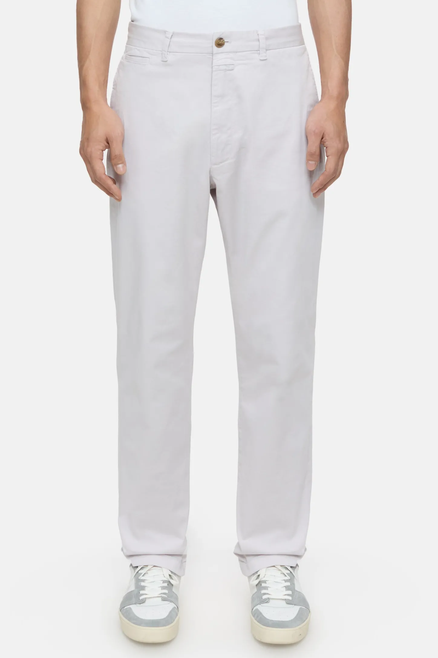 CLOSED Broek>Relaxte Broek - Stijlnaam Tacoma Taps Toelopend Mist Grijs
