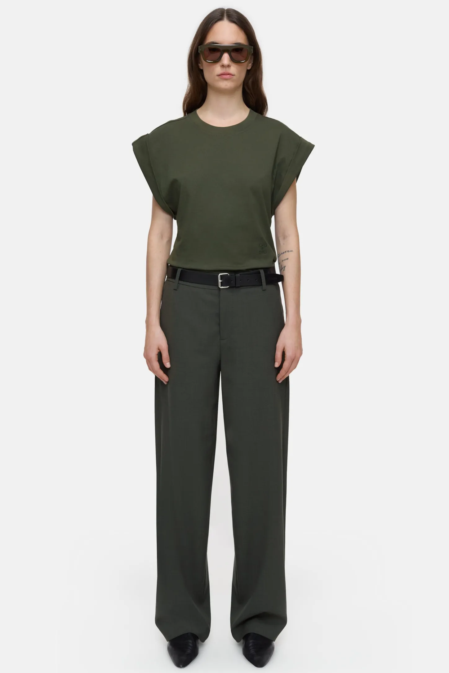 CLOSED Broek>Relaxte Broek - Stijlnaam Jurdy Groen Onkruid