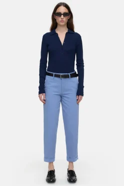 CLOSED Broek>Relaxte Broek - Stijlnaam Auckley Blauwe Horizon