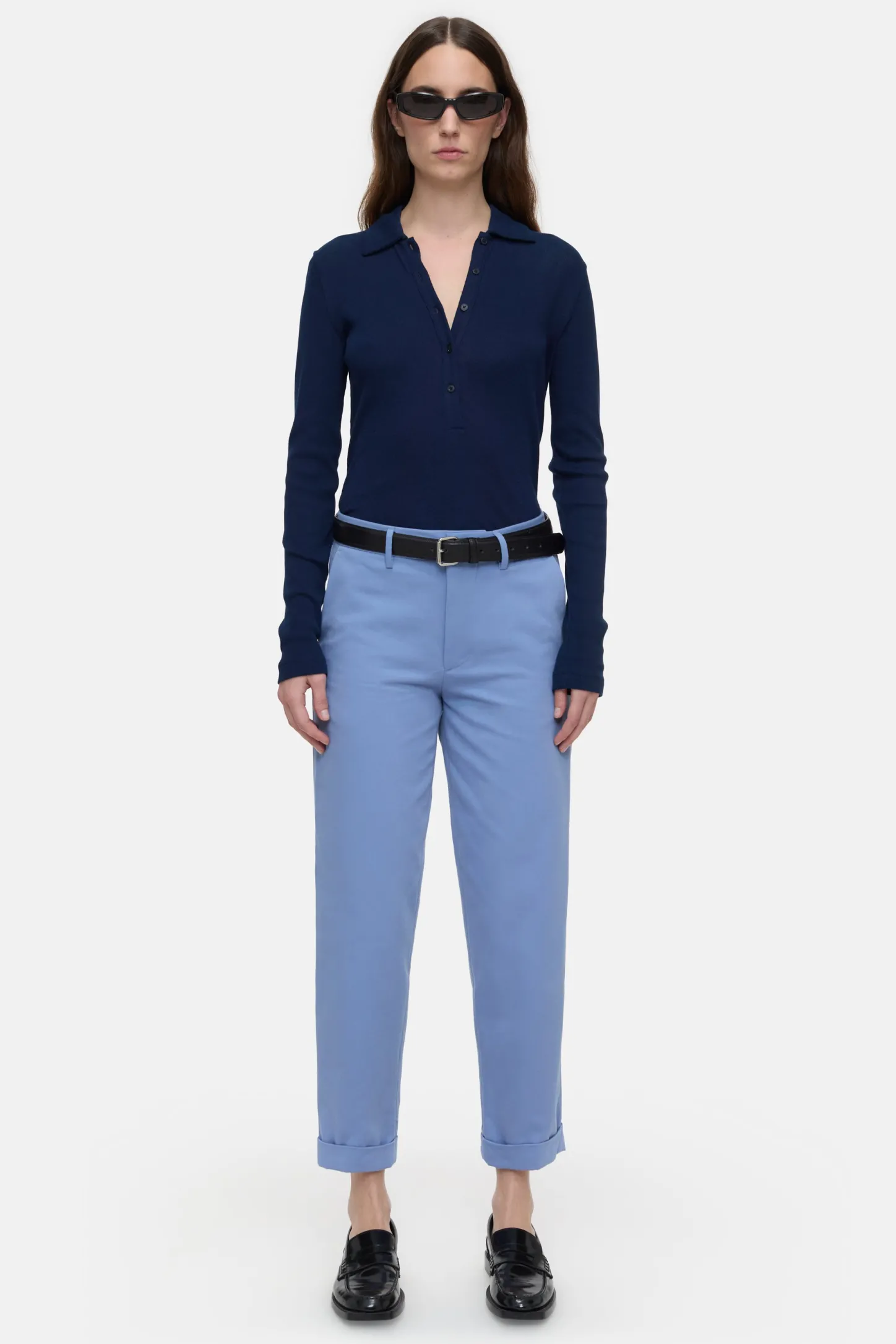 CLOSED Broek>Relaxte Broek - Stijlnaam Auckley Blauwe Horizon