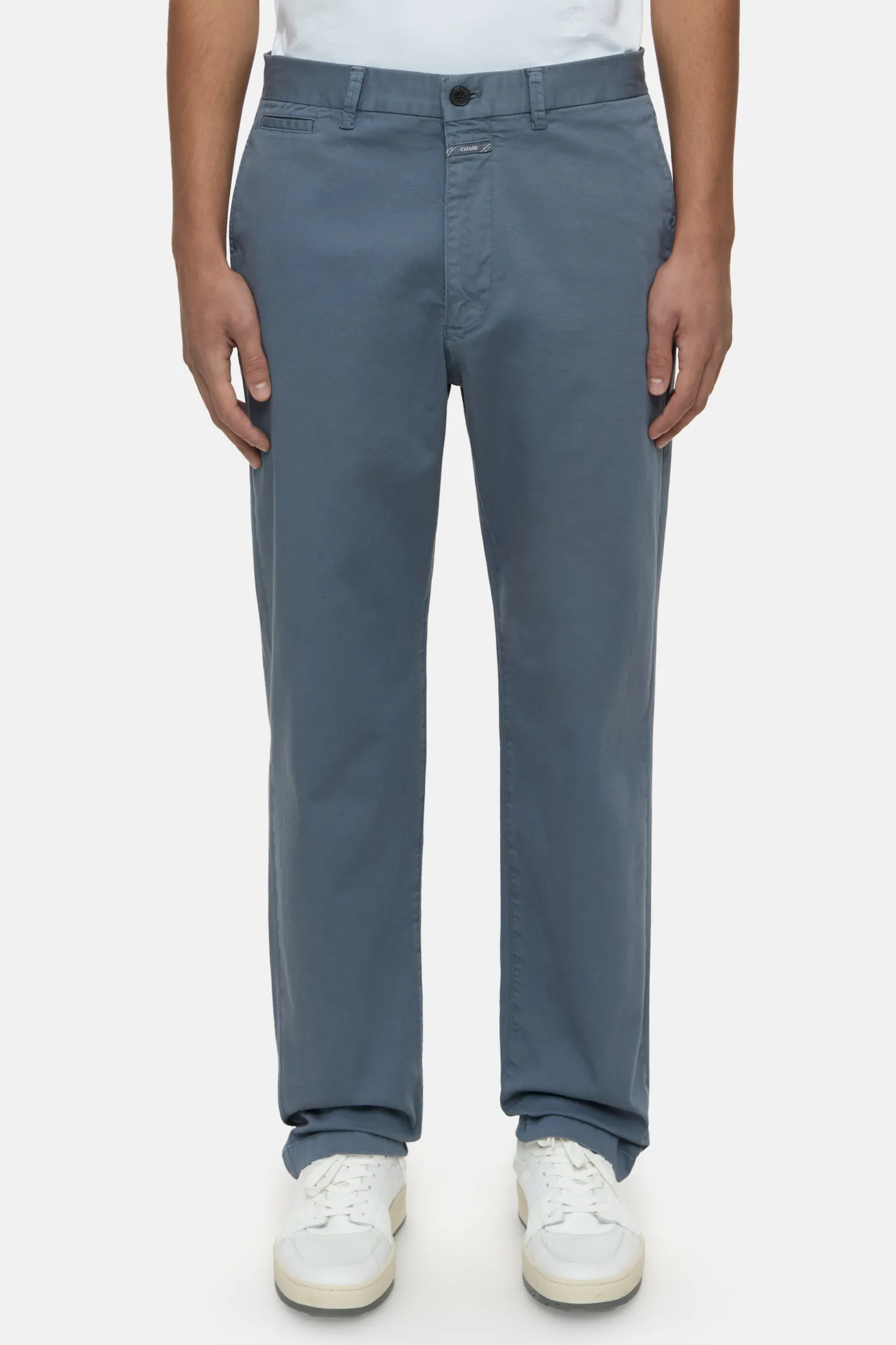 CLOSED Broek>Relaxte Broek - Stijlnaam Tacoma Taps Toelopend Blauw Industrieel