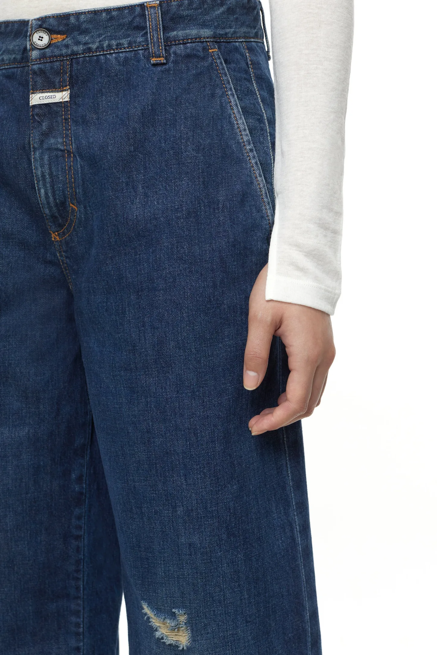 CLOSED Lange Denim>Relaxte Jeans - Stijlnaam Jurdy Donkerblauw
