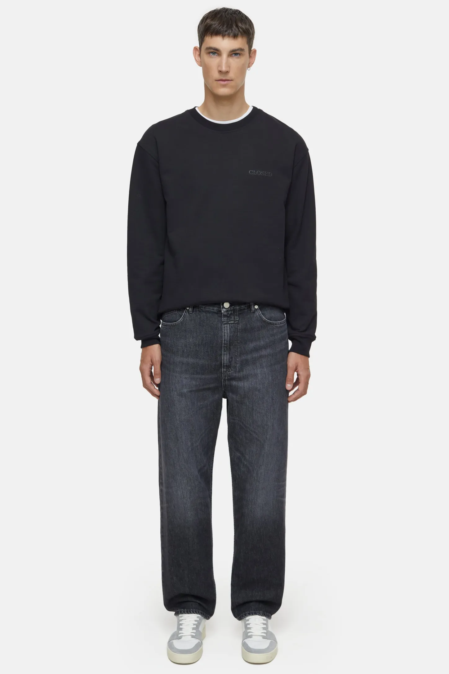 CLOSED Grijze Spijkerbroek>Relaxte Jeans - Stijlnaam Springdale Relaxed Donker Grijs