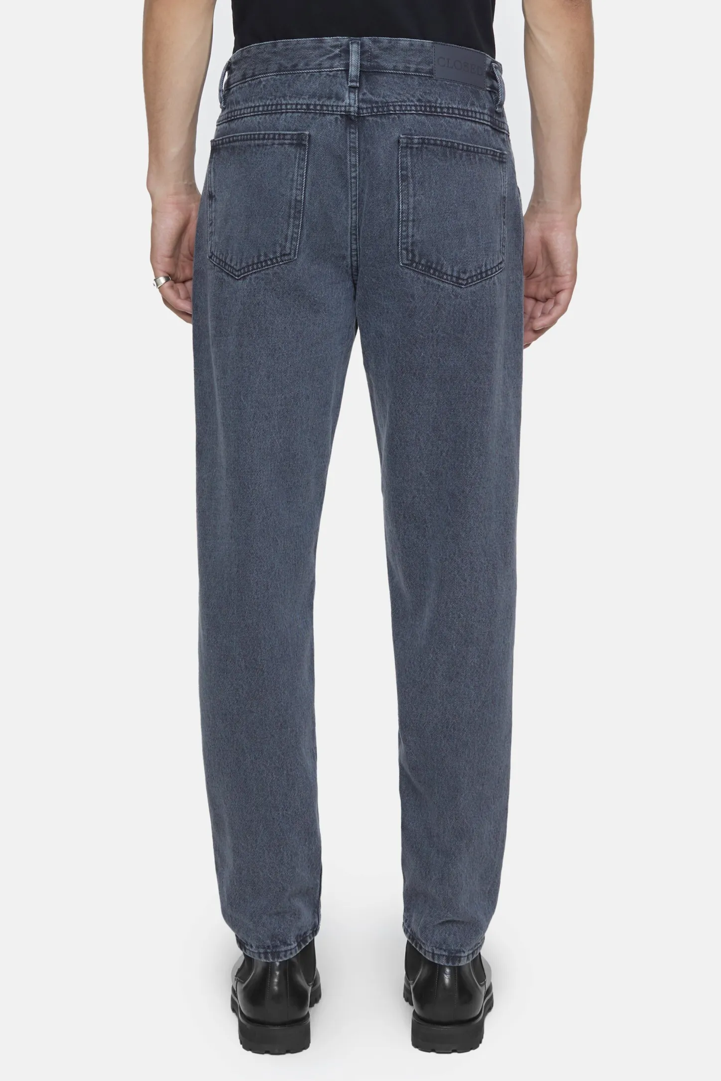 CLOSED Zwarte Broek>Relaxte Jeans - Stijlnaam X-Lent Tapered Zwartzwart