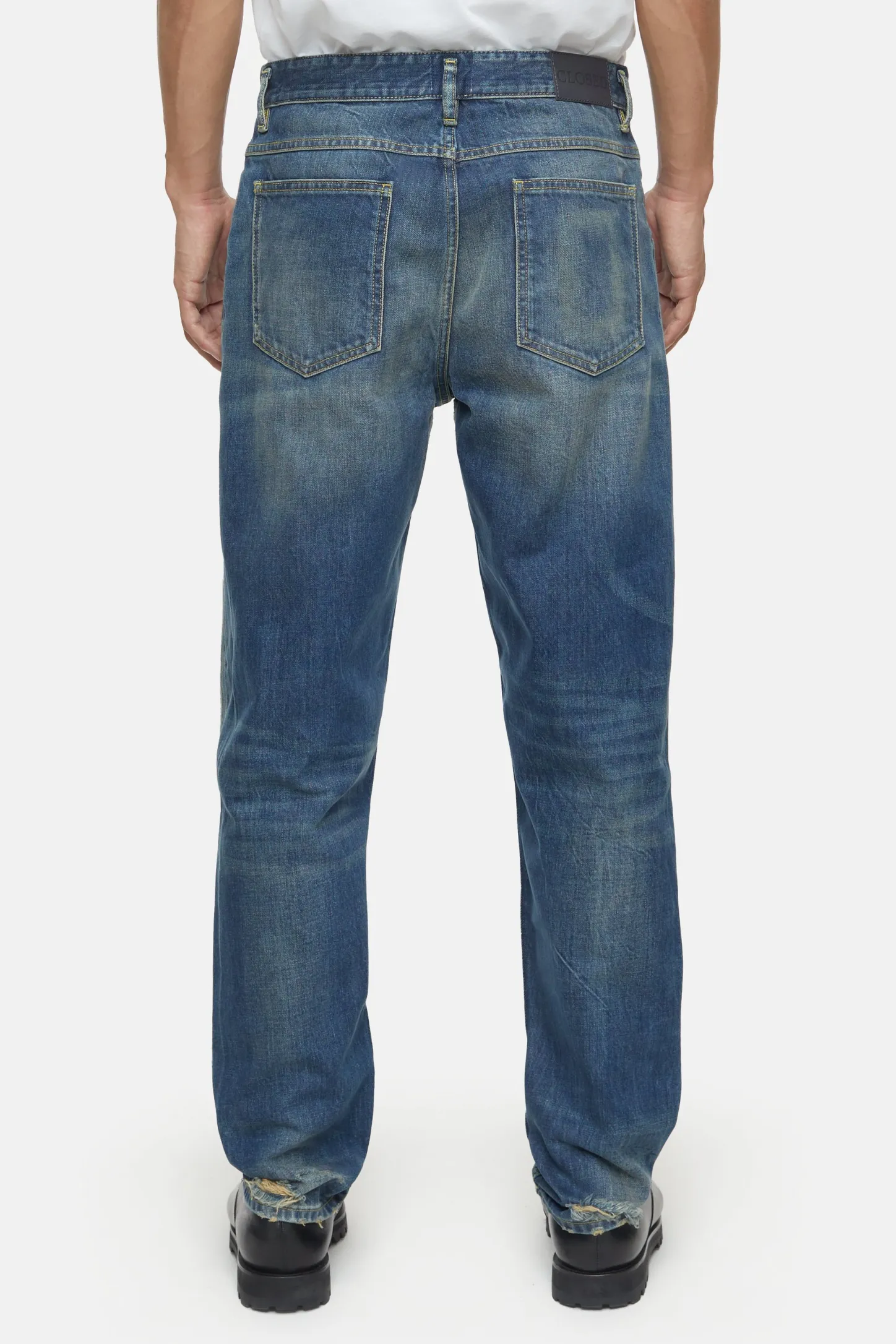 CLOSED Blauwe Spijkerbroek>Relaxte Jeans - Stijlnaam X-Lent Tapered Midden Blauw