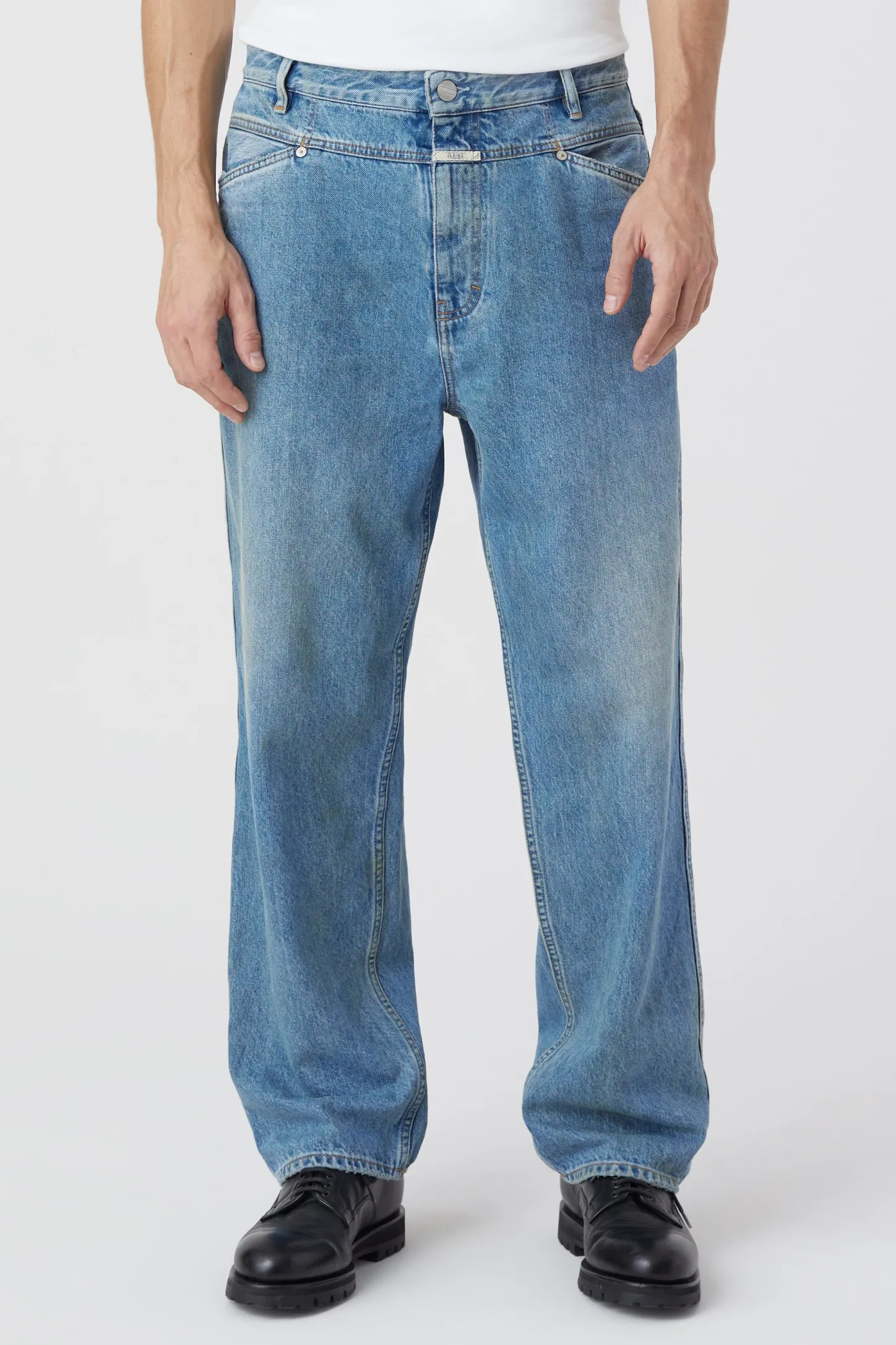 CLOSED Blauwe Spijkerbroek>Relaxte Jeans - Stijlnaam X-Treme Loose Midden Blauw