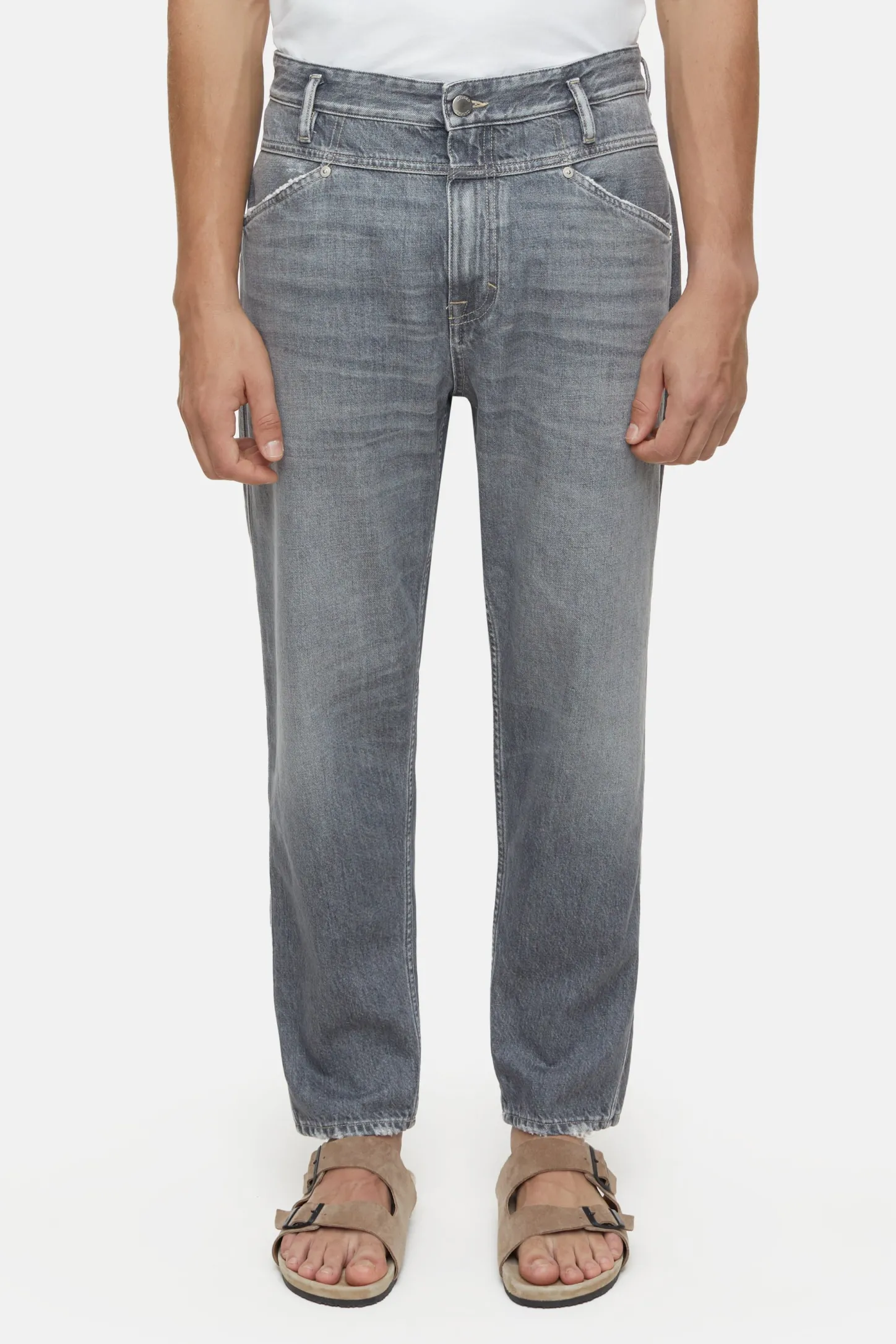 CLOSED Ontspannend>Relaxte Jeans - Stijlnaam X-Lent Tapered Donker Grijs
