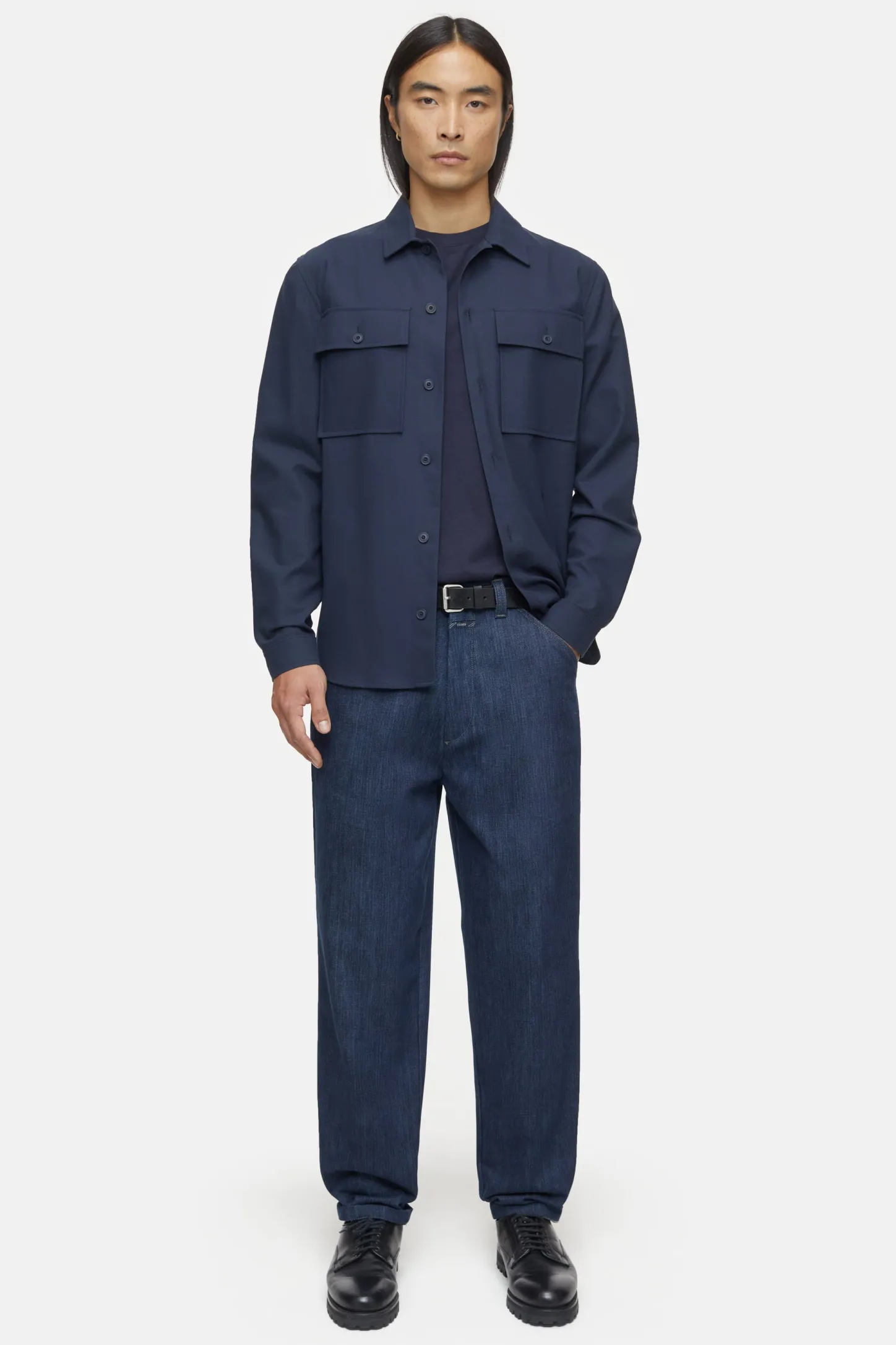 CLOSED Blauwe Spijkerbroek>Relaxte Jeans - Stijlnaam Dover Taps Toelopend Donkerblauw