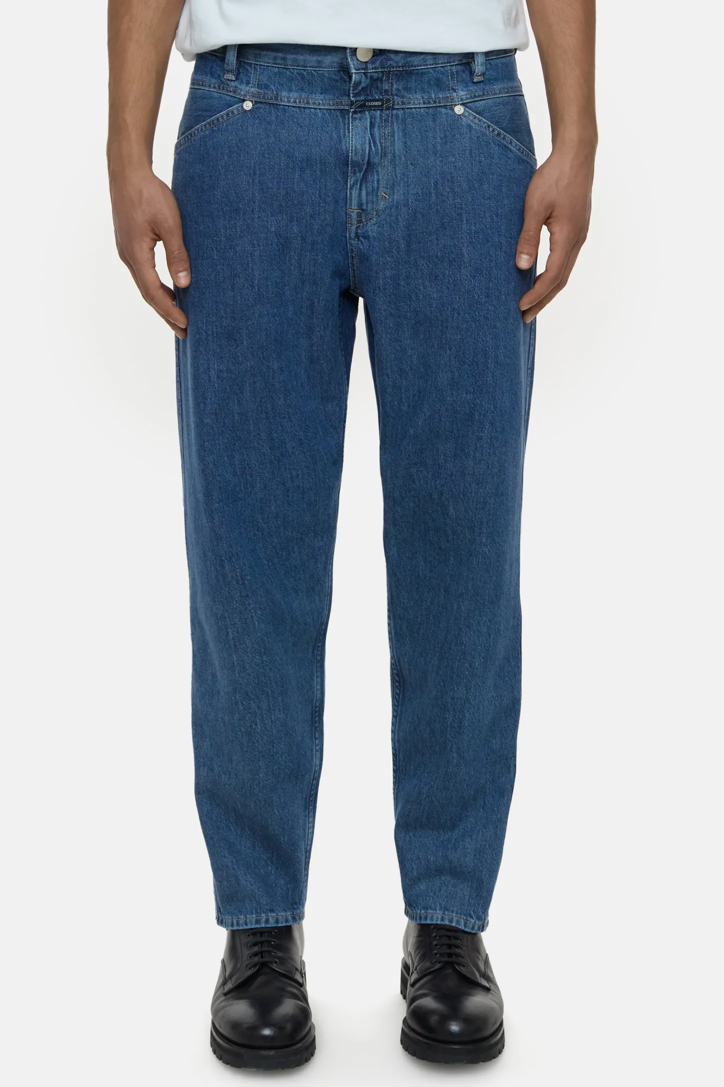CLOSED Eco-Denim>Relaxte Jeans - Stijlnaam X-Lent Tapered Midden Blauw