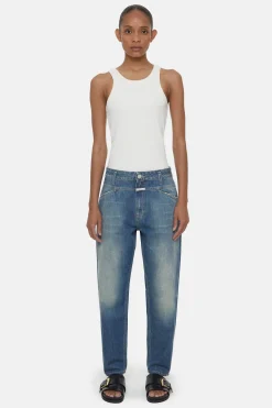 CLOSED X-Pocket-Familie>Relaxte Jeans - Stijlnaam X-Lent Midden Blauw