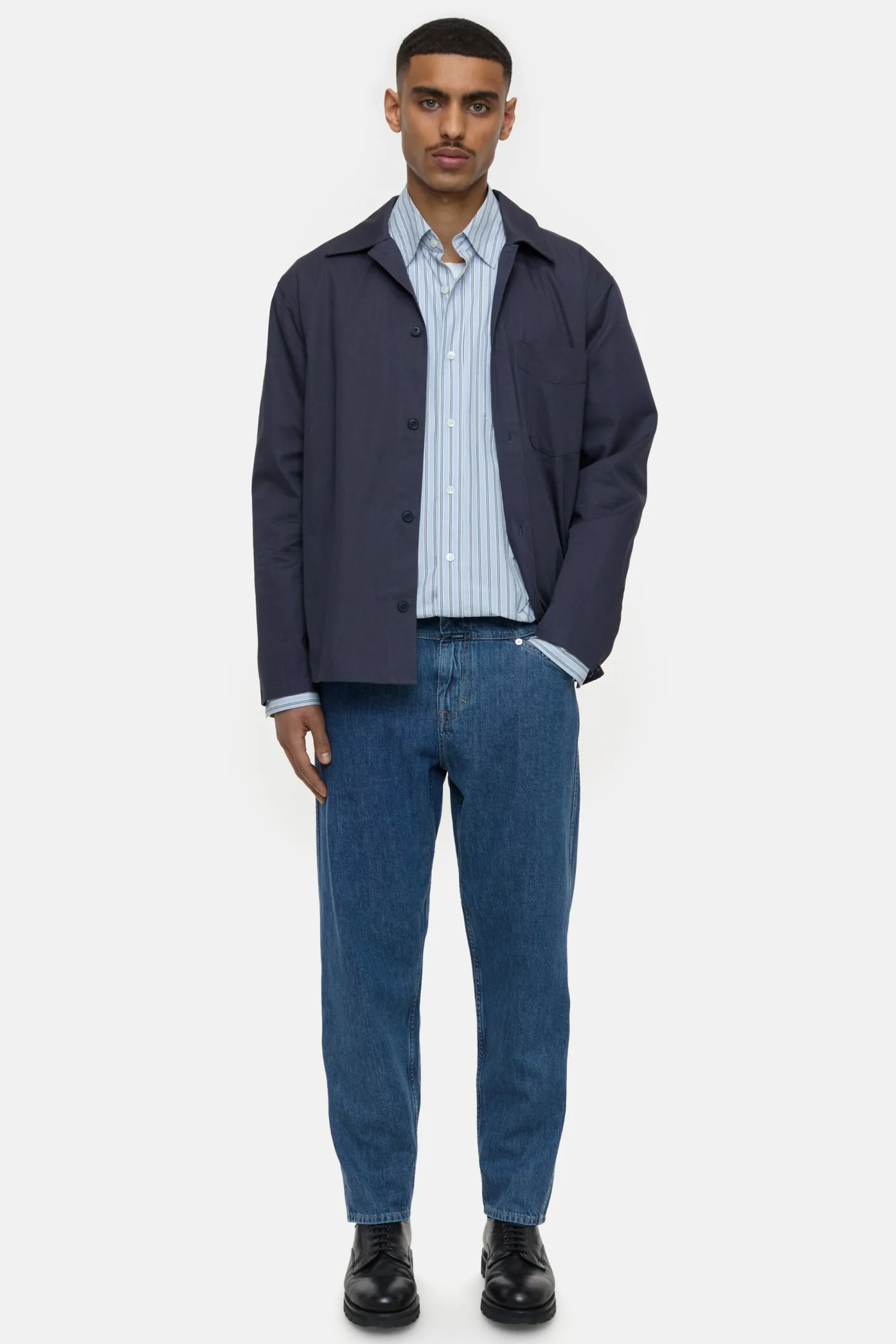 CLOSED Blauwe Spijkerbroek>Relaxte Jeans - Stijlnaam X-Lent Tapered Midden Blauw