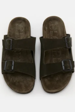CLOSED Schoenen Leren>Sandalen Leren Industrieel Groen