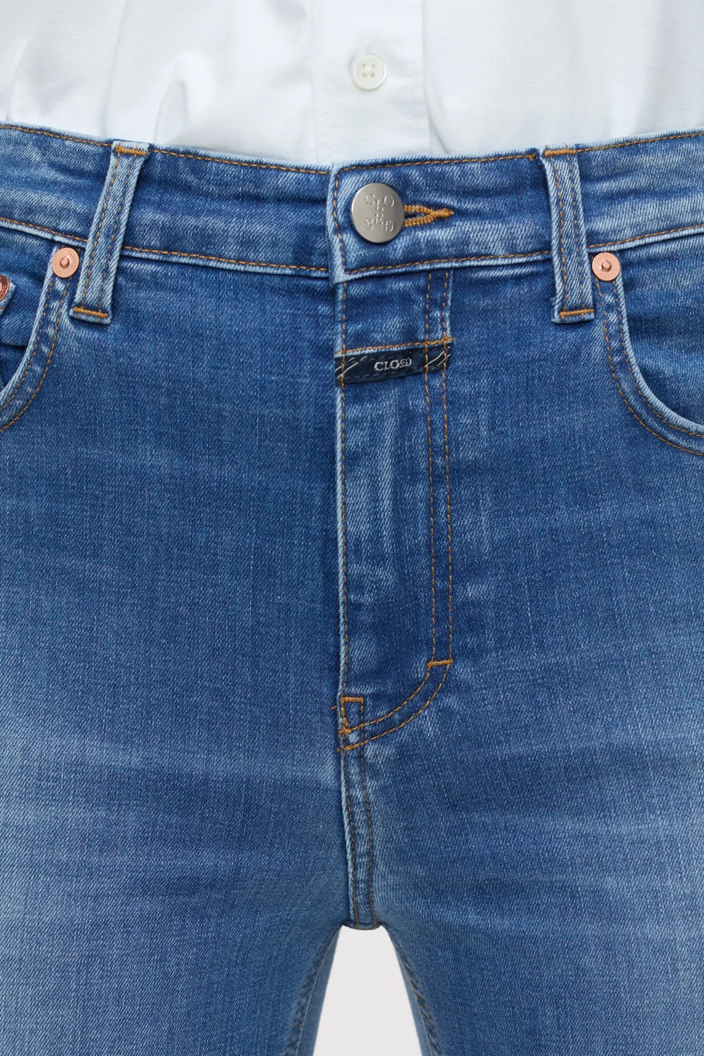 CLOSED Mager>Skinny Jeans - Stijlnaam Hi-Sun Midden Blauw