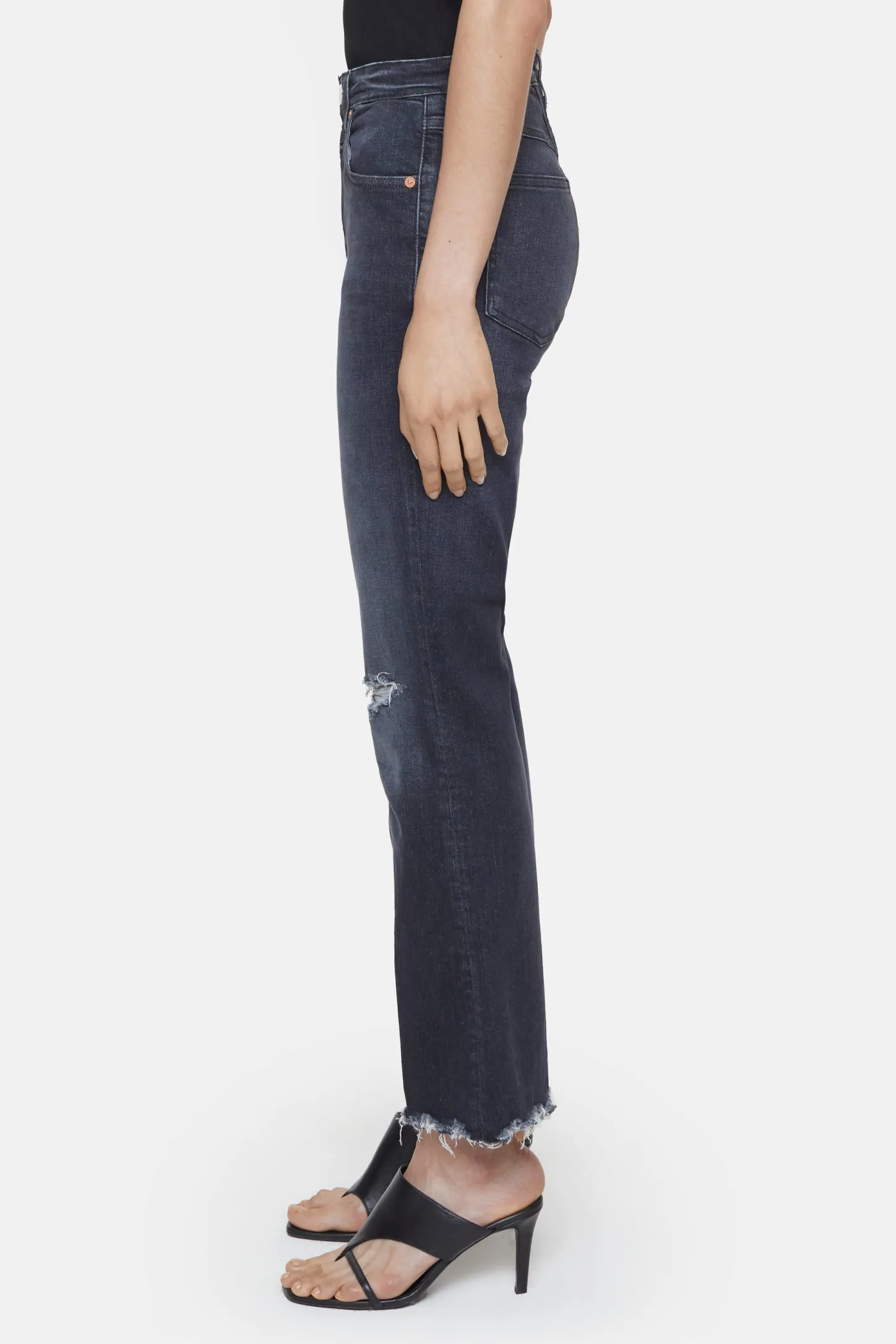 CLOSED Mager>Skinny Jeans - Stijlnaam Hi-Sun Donker Grijs